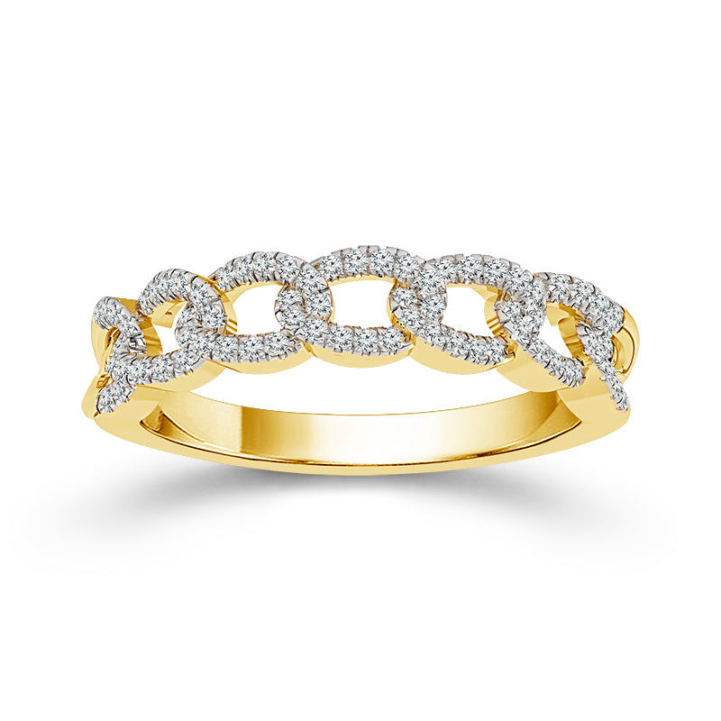 Diamond Band 0.30 ct tw Round 10k Yellow Gold