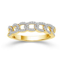 Cargar imagen en el visor de la galería, Diamond Band 0.30 ct tw Round 10k Yellow Gold