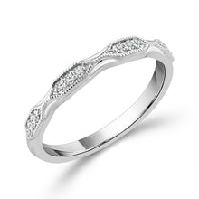 Load image into Gallery viewer, Diamond Band 0.09 ct tw 14k White Gold