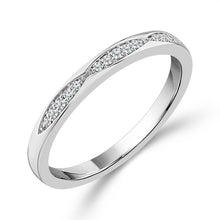 Load image into Gallery viewer, Diamond Band 0.08 ct tw 14k White Gold