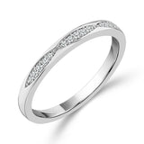 Diamond Band 0.08 ct tw 14k White Gold