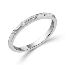 Load image into Gallery viewer, Diamond Band 0.08 ct tw 14k White Gold