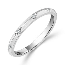 Load image into Gallery viewer, Diamond Band 0.05 ct tw 14k White Gold