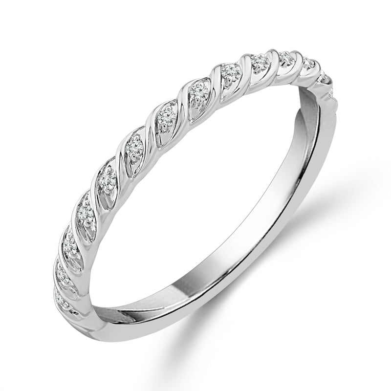 Diamond Band 0.06 ct tw 14k White Gold