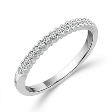 Cargar imagen en el visor de la galería, Diamond Band 0.09 ct tw 14k White Gold