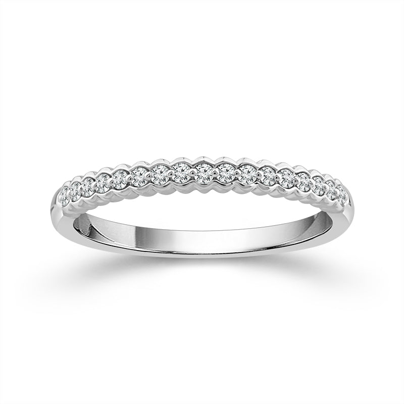 Diamond Band 0.09 ct tw 14k White Gold