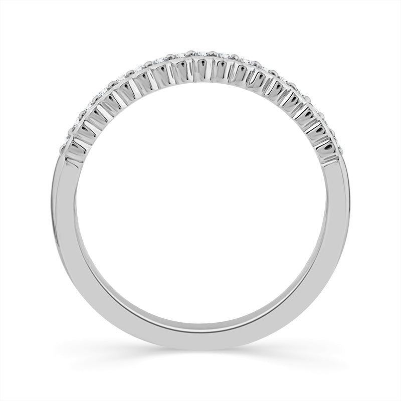 Diamond Band 0.09 ct tw 14k White Gold