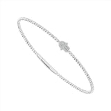 Diamond Bangle 0.07 ct tw 14k White Gold