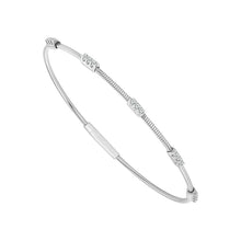 Cargar imagen en el visor de la galería, Diamond Bangle 0.20 ct tw 14k White Gold