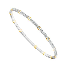 Cargar imagen en el visor de la galería, Diamond Bangle 2.10 ct tw 14k White Gold