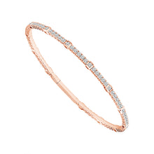 Cargar imagen en el visor de la galería, Diamond Bangle 2.10 ct tw 14k White Gold