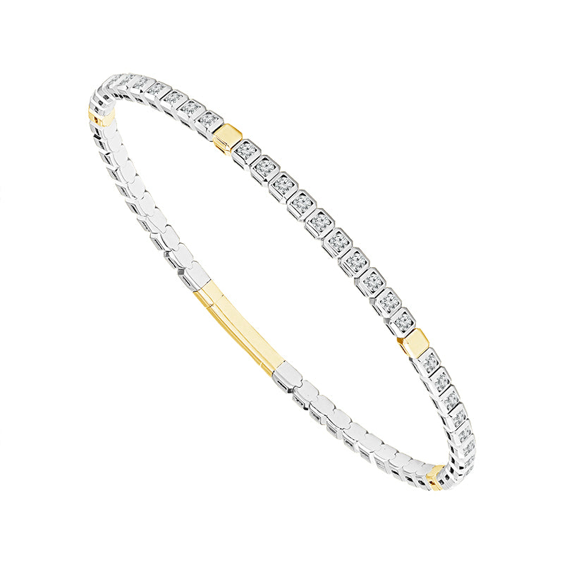 Diamond Bangle 1.50 ct tw 14k White Gold