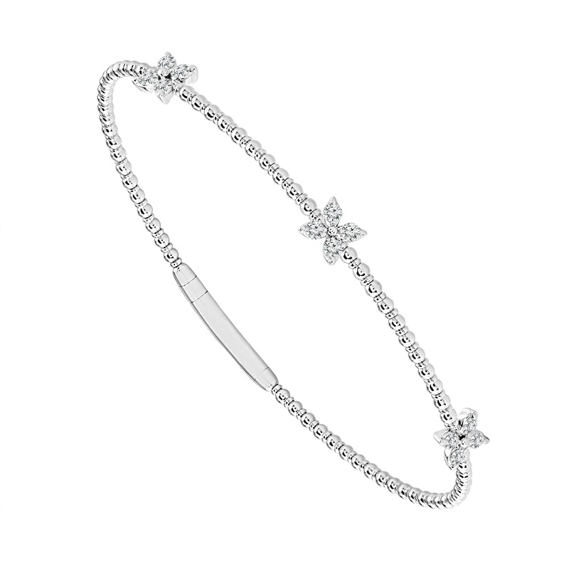 Diamond Bangle 0.33 ct tw 14k White Gold