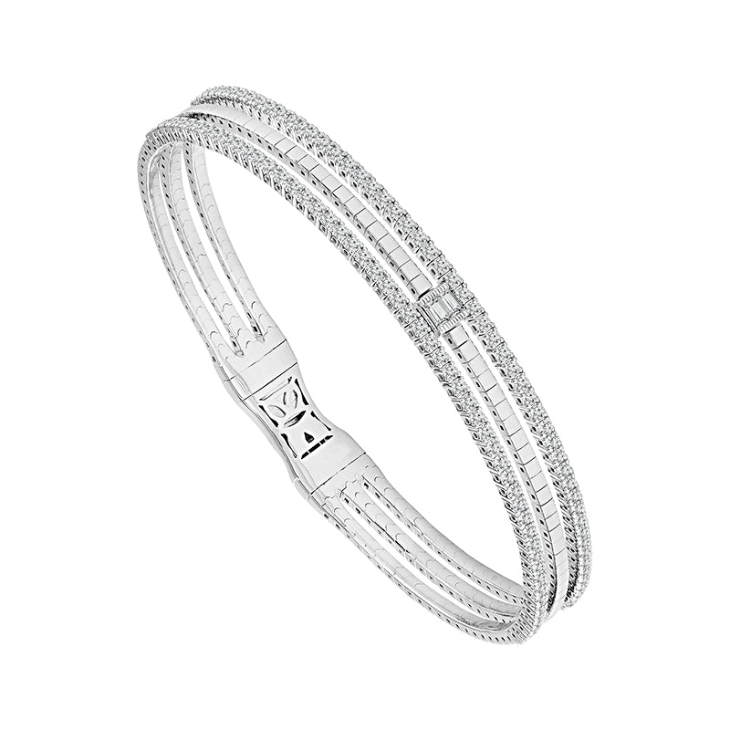 Diamond Bangle 1 ct tw 14k White Gold