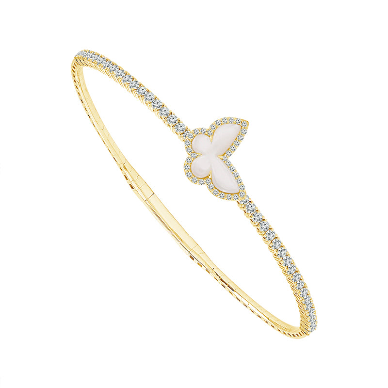 Diamond Bangle 1.00 ct tw 14k Yellow Gold