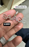 10K YG SAVAGE PENDANT 0.49CTW