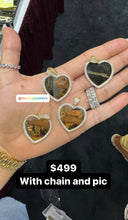 Cargar imagen en el visor de la galería, 10K YG SMALL CZ HEART MEMORY PENDANT