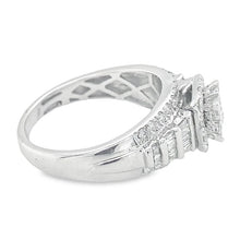 Cargar imagen en el visor de la galería, 10k white gold diamond engagement ring 1.00ctw