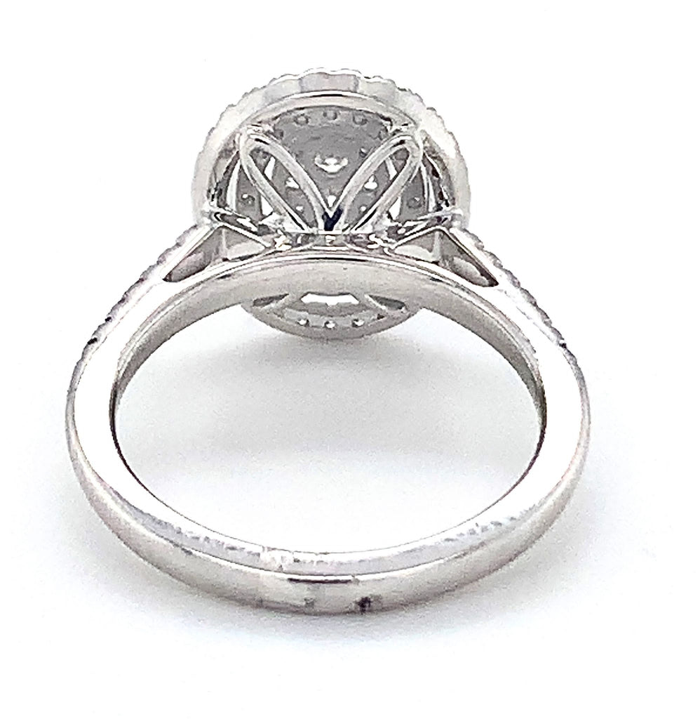 10k white gold diamond engagement ring 0.50ctw