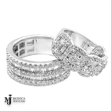 Cargar imagen en el visor de la galería, Men’s WG/Baguette Ring Set