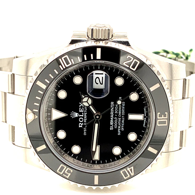 Preowned Rolex 116610LN Stainless Steel Submariner 40mm Black Dial Ceramic