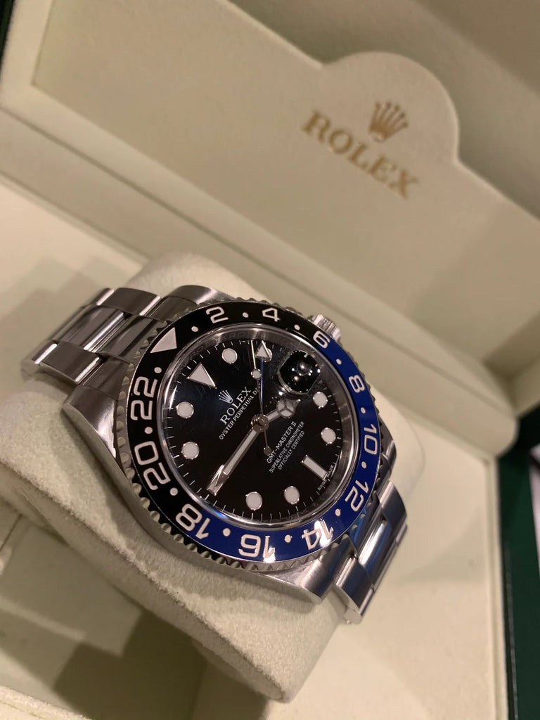 Preowned Rolex GMT Master II 116710BLNR/W6 Batman