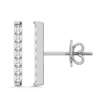 Load image into Gallery viewer, 10K White Gold Lab Grown Diamond 1/6 Ct.Tw. Fashion Earrings