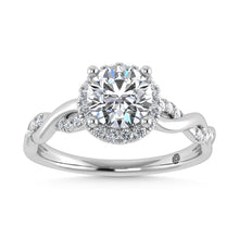 Load image into Gallery viewer, 10K White Gold Lab Grown Diamond 1 1/4 Ct.Tw. Engagement Ring