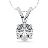 14K White Gold Labgrown Diamond 1 Ct.Tw. Solitaire Pendant