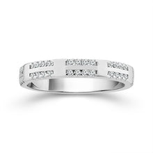 Load image into Gallery viewer, Diamond Band 0.25 ct tw 14k White Gold