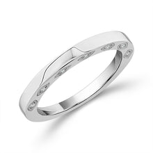 Load image into Gallery viewer, Diamond Band 0.04 ct tw 14k White Gold