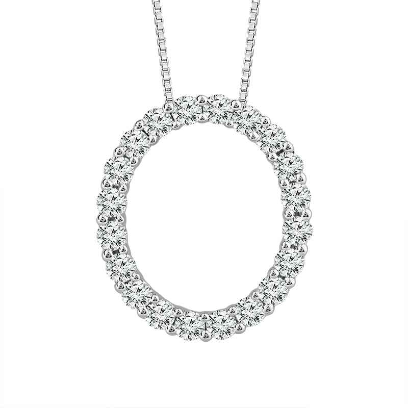 Diamond Fashion Pendant 0.75 ct tw 10k White Gold