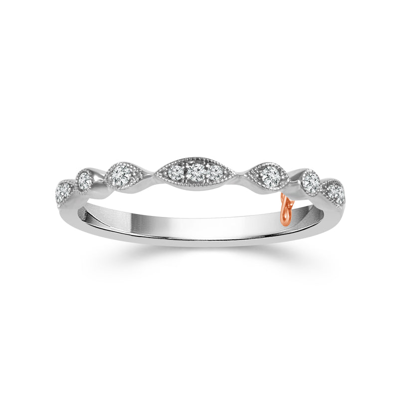 Diamond Band 0.09 ct tw 10k White Gold