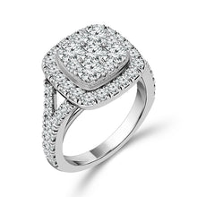 Load image into Gallery viewer, Diamond Bridal Set 2 ct tw 14k White Gold