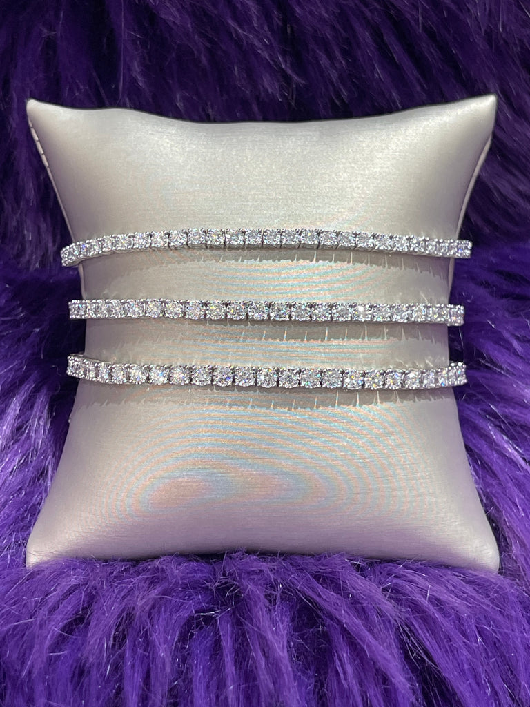 NUEVA pulsera de tenis de plata esterlina con diamantes 💎