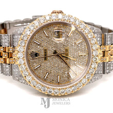 Cargar imagen en el visor de la galería, 36mm Preowned Bussdown Rolex Yellow/Stainless Jubilee with Diamond dial