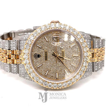 Cargar imagen en el visor de la galería, 36mm Preowned Bussdown Rolex Yellow/Stainless Jubilee with Diamond dial