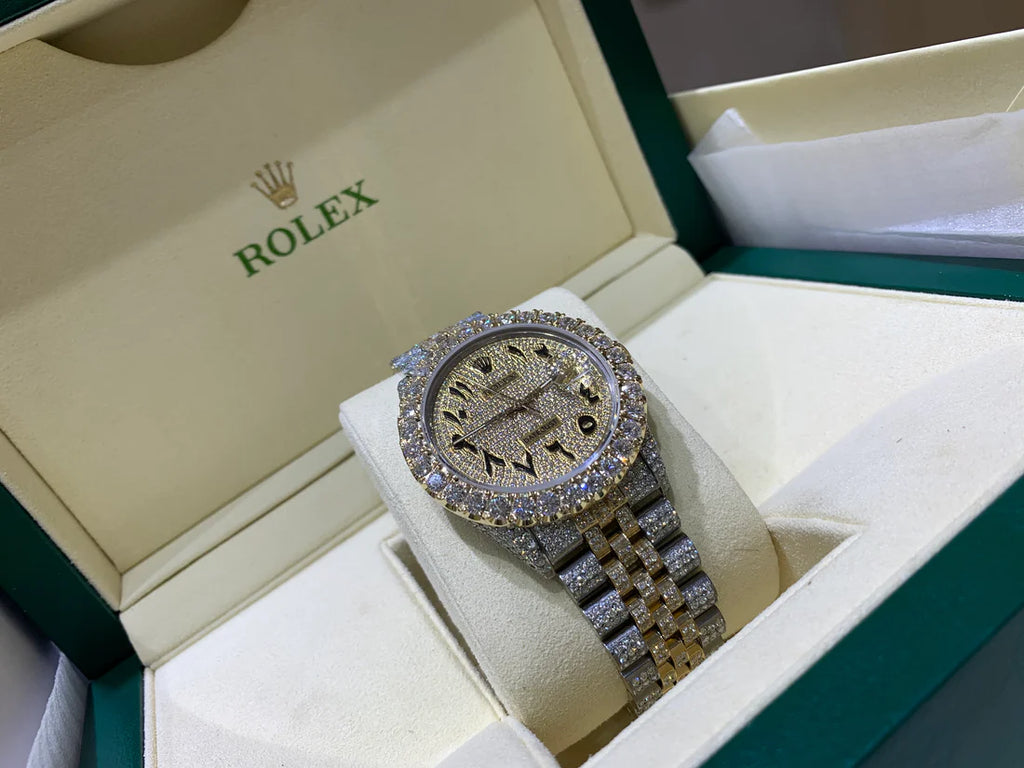 Preowned Rolex Datejust Yellow gold/Stainless Steel Jubilee Bussdown Arabic 18ctw