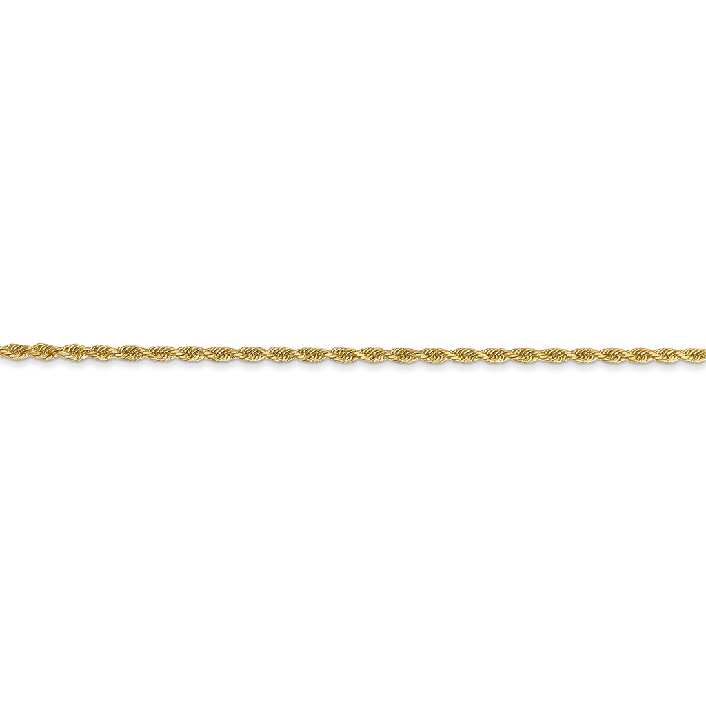 14k 1.50mm D/C Rope with Lobster Clasp Chain