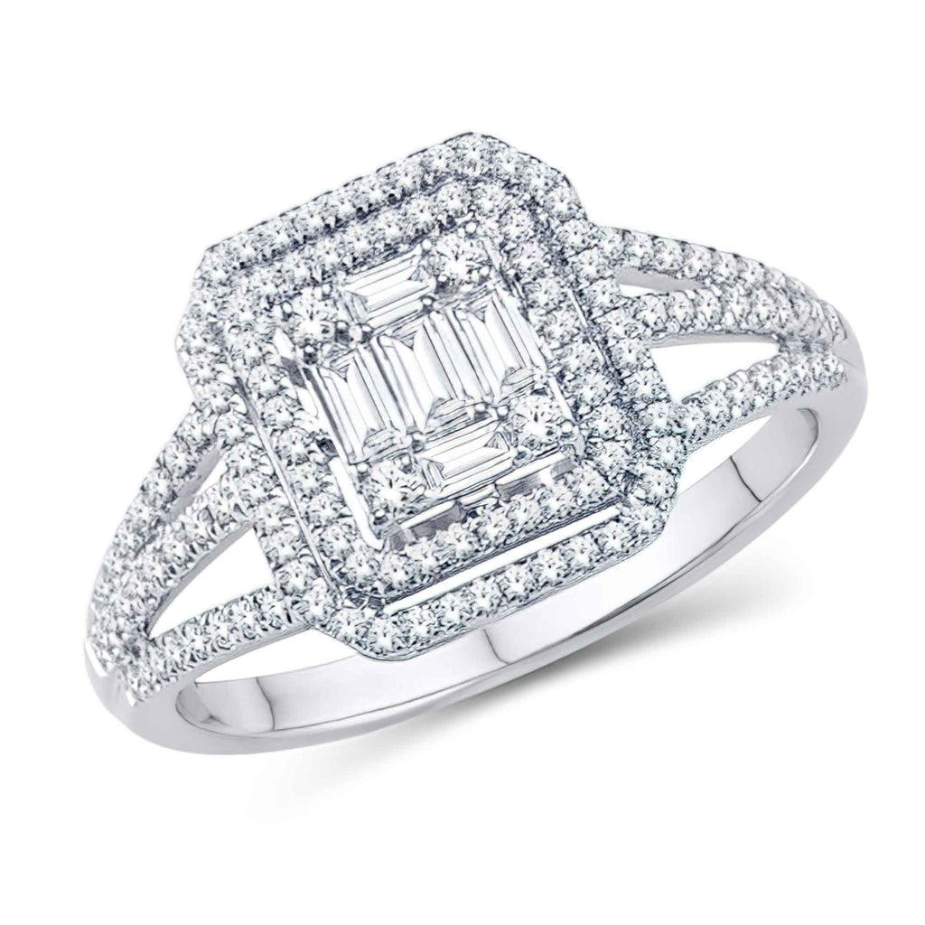 10KT White Gold 0.50 Carat Ladies Ring-0225643-WG