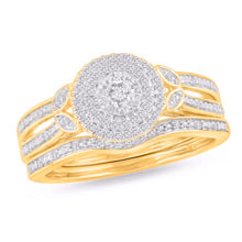 Cargar imagen en el visor de la galería, 10KT Yellow Gold 0.24 Carat Round Bridal Ring-0242324-YG