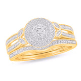 10KT Yellow Gold 0.24 Carat Round Bridal Ring-0242324-YG