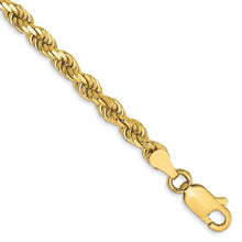 Cargar imagen en el visor de la galería, 14k 3.5mm D/C Rope with Lobster Clasp Chain