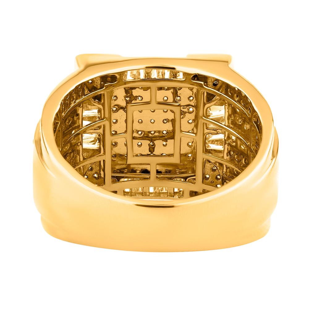 10KT Two-Tone Gold 1.69 Carat Designer Mens Ring-0329268-TT