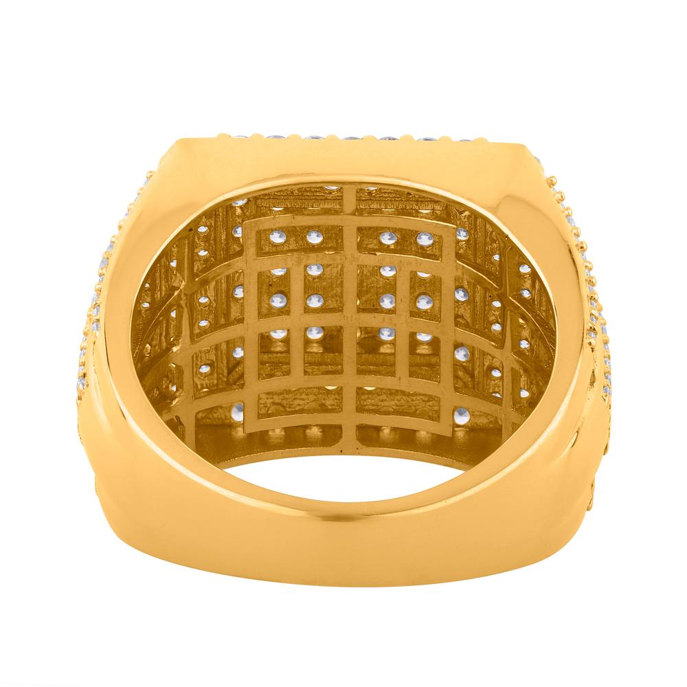 10KT Two-Tone Gold 2.50 Carat Square Mens Ring-0329275-TT