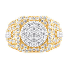 Load image into Gallery viewer, 10KT Two-Tone Gold 2.75 Carat Round Mens Ring-0329279-TT