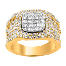 Cargar imagen en el visor de la galería, 10KT Two-Tone Gold 2.25 Carat Designer Mens Ring-0329280-TT