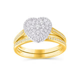 10KT Yellow Gold 0.45 Carat Heart Bridal-0525546-YG