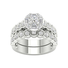 Load image into Gallery viewer, 14K White Gold 1.00 Carat (0.33 CTR) Round Bridal Ring-0527924-WG