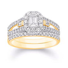 Cargar imagen en el visor de la galería, 14K Yellow Gold 0.75 Carat (0.15 CTR) Cushion Bridal Ring-0532659-YG